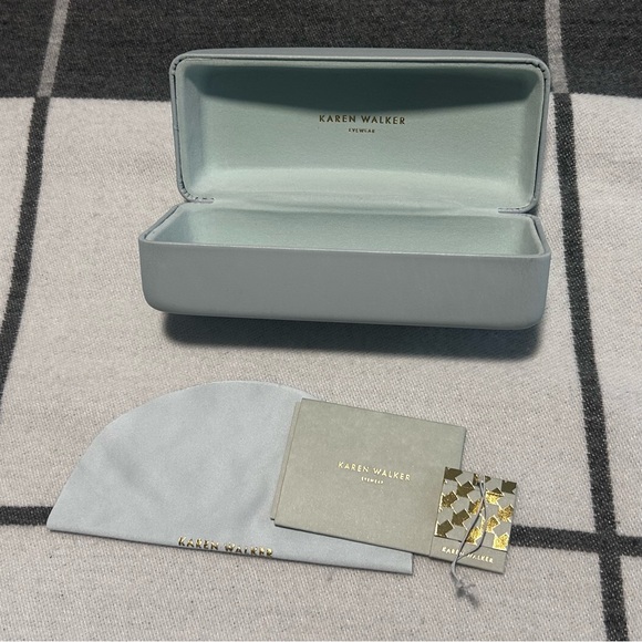 Karen Walker Large Hardshell Sunglasses Case - Picture 3 of 4